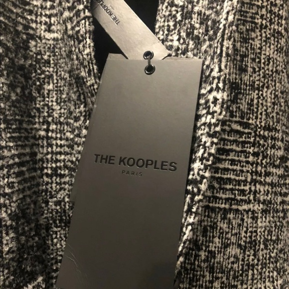 The Kooples BLACK WOOL COAT WITH HIGH NECK. Condition is "New with tags". - Picture 4 of 6